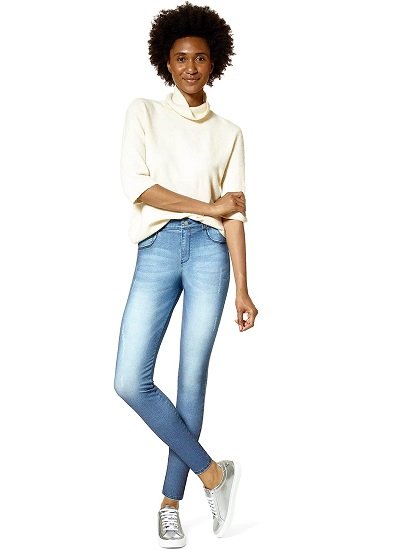 Women’s Faux Denim Knit Super Soft Legging